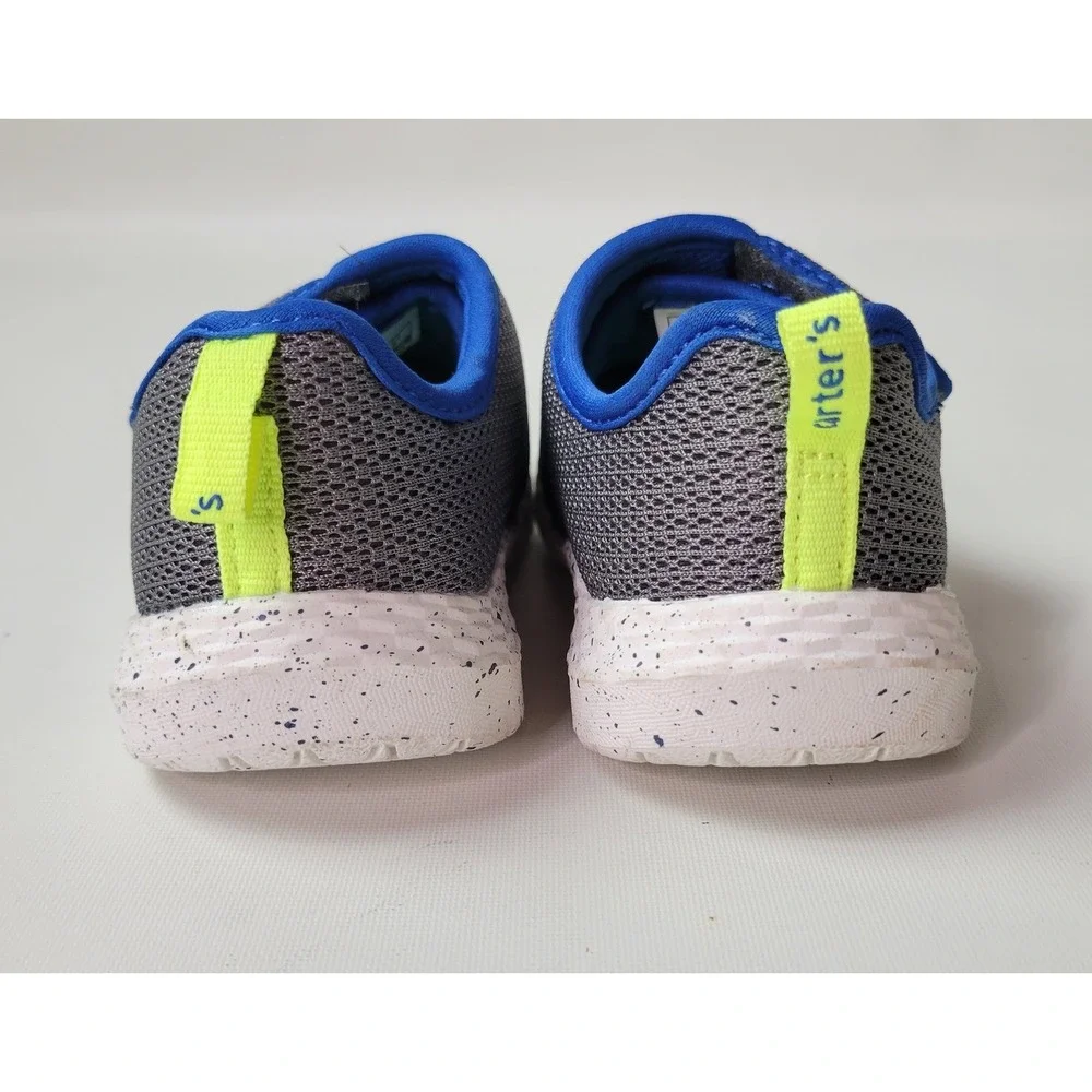 Carter's Lorena Kids Grey Blue Mesh Hook and Loop Sneakers Size‎ 8M CF22B06H